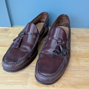 Dack's Brown Leather Tassel Loafers